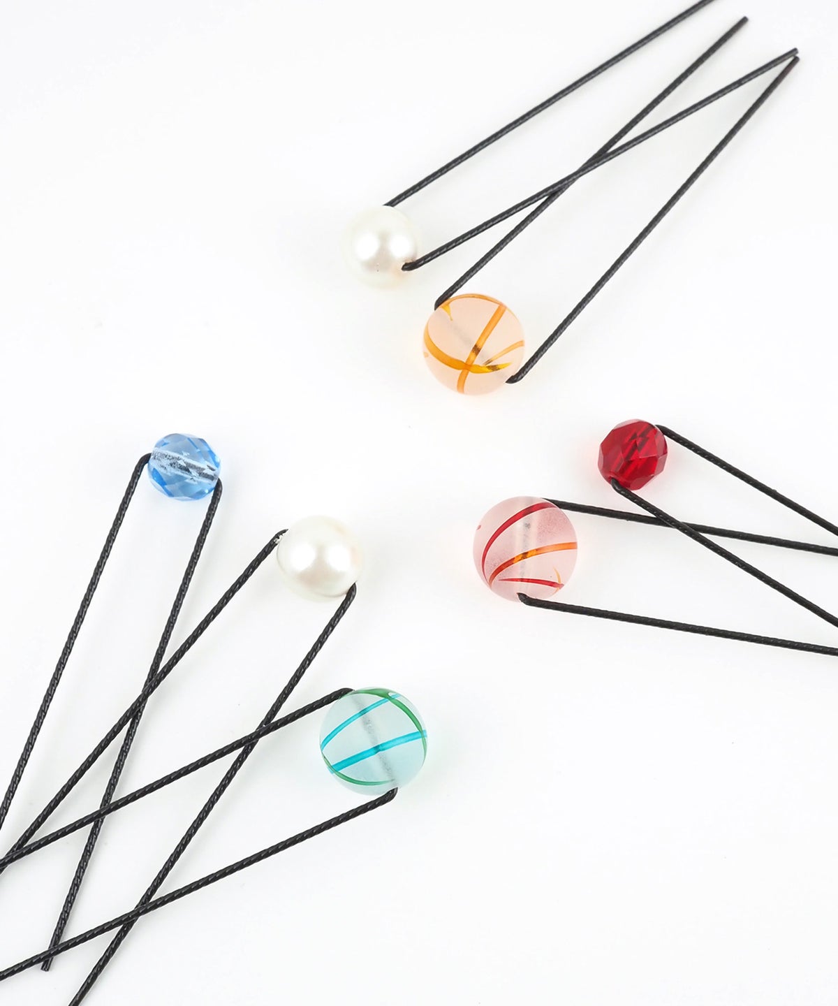 とんぼ玉＆パールＵピンセット