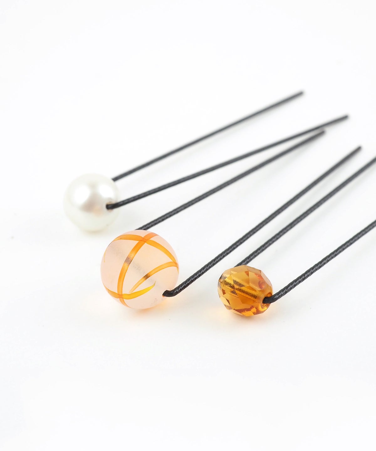 とんぼ玉＆パールＵピンセット