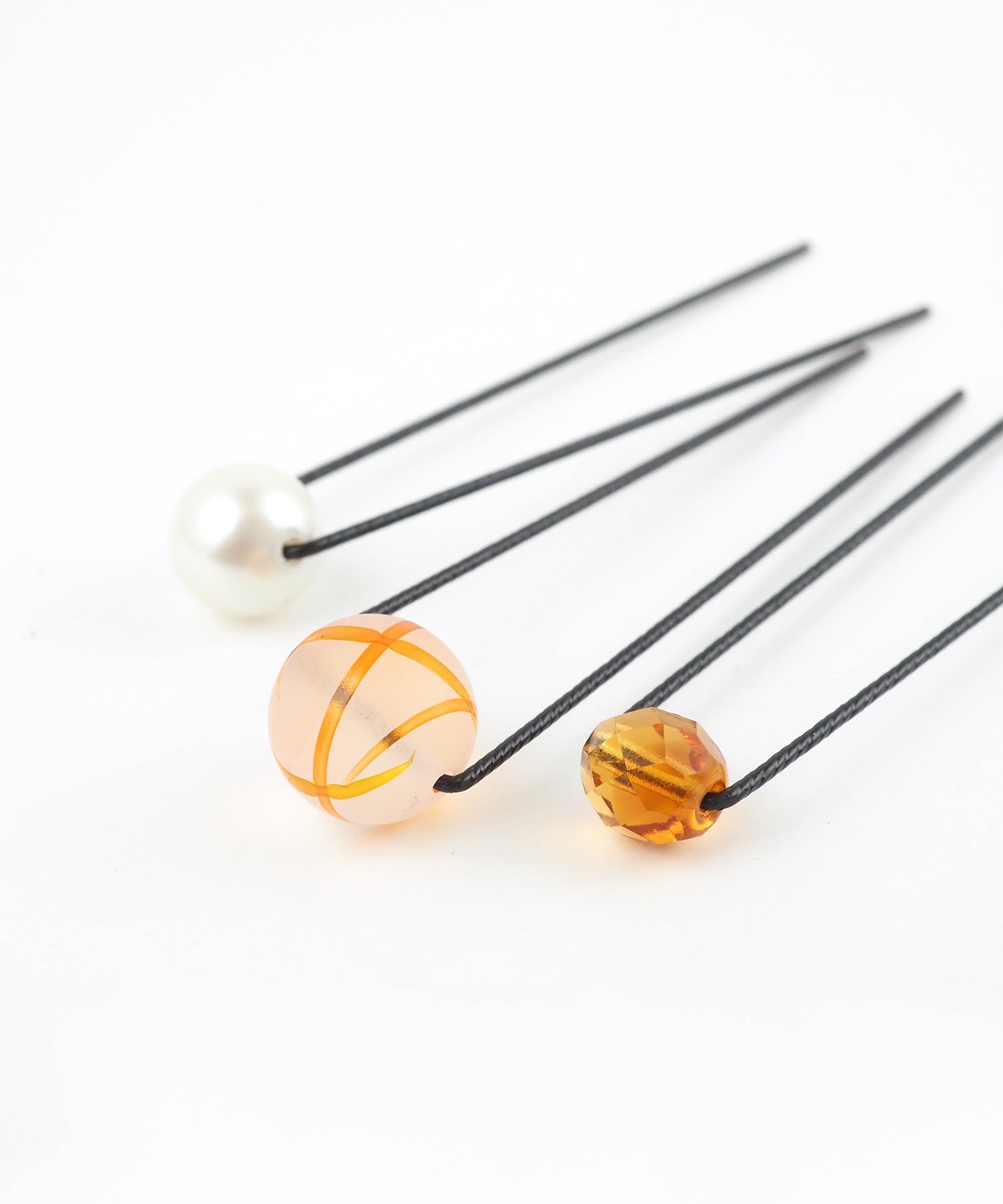 とんぼ玉＆パールＵピンセット