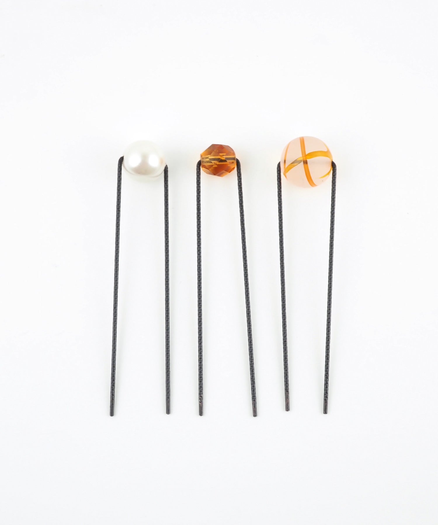 とんぼ玉＆パールＵピンセット