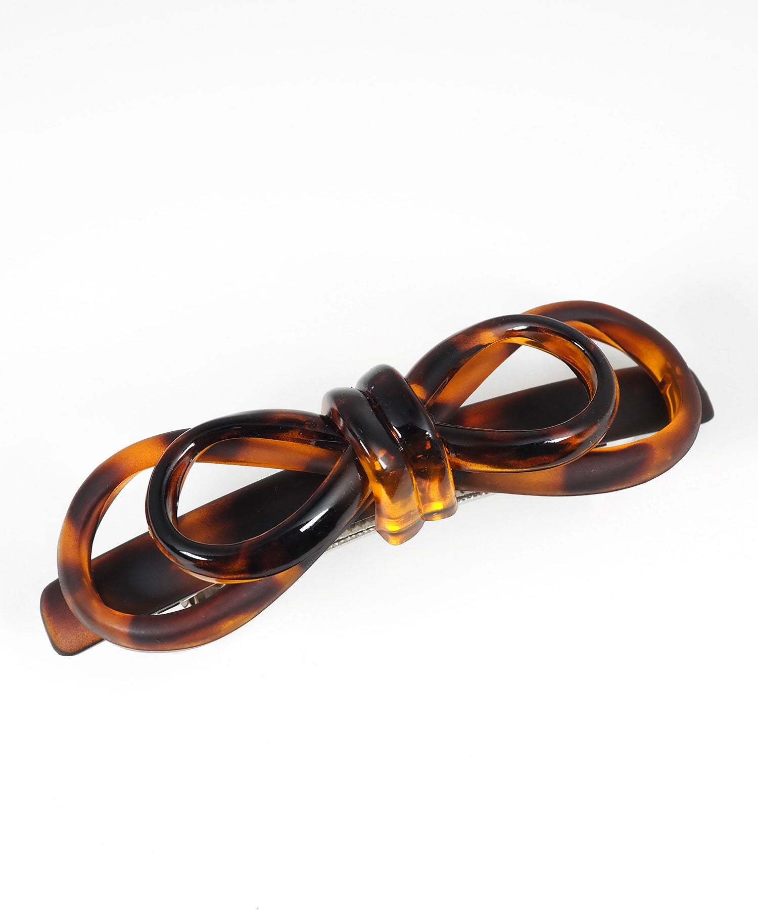 ピタッとズレないリボンラインバレッタ