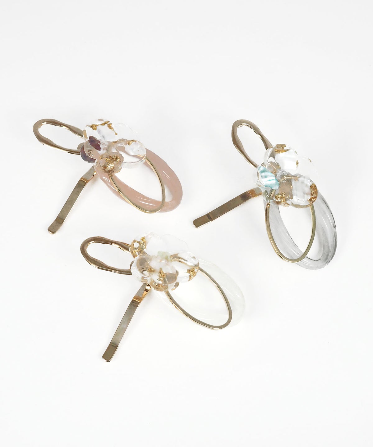 クリアフラワーニュアンスポニーフック