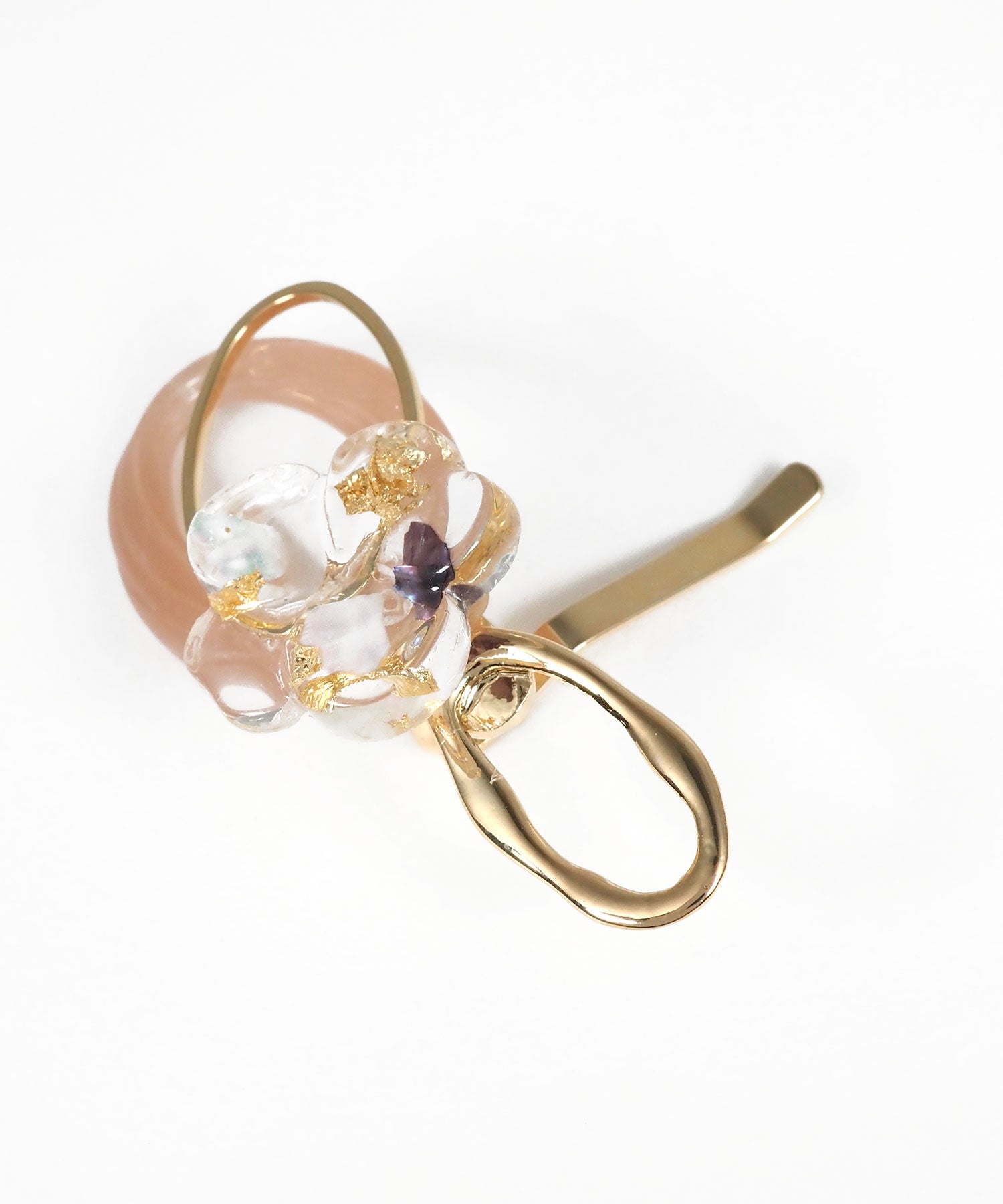 クリアフラワーニュアンスポニーフック