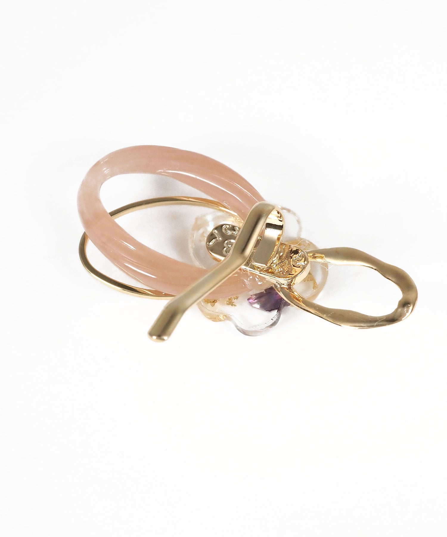 クリアフラワーニュアンスポニーフック