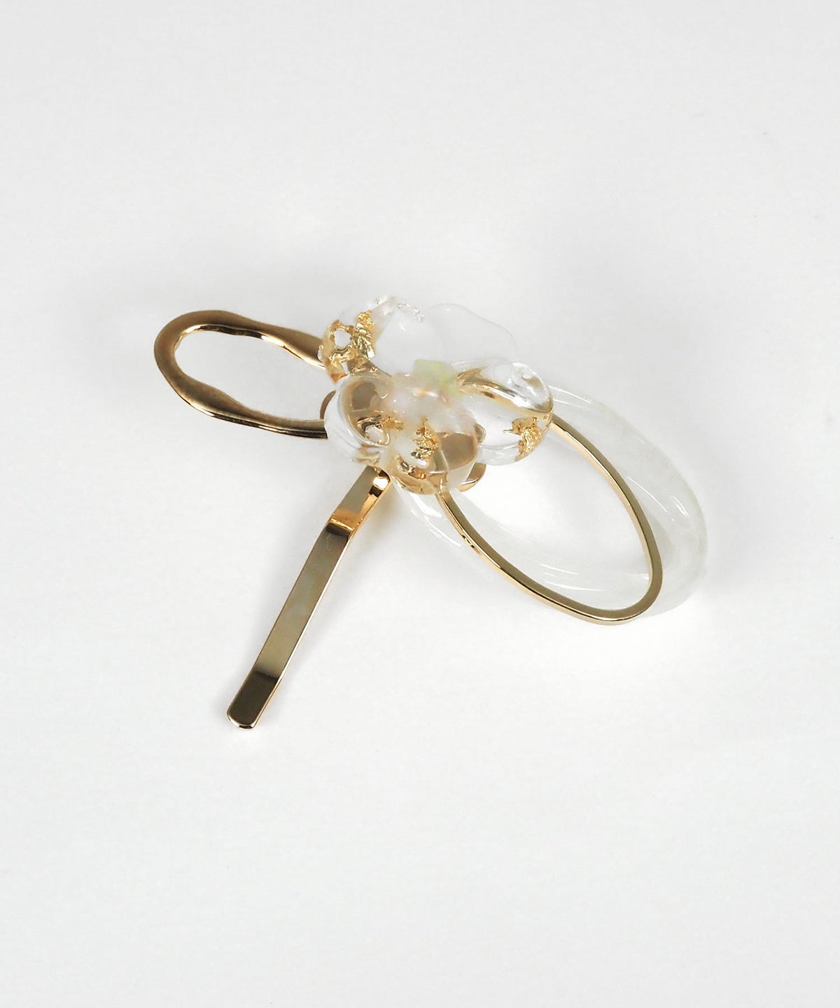 クリアフラワーニュアンスポニーフック