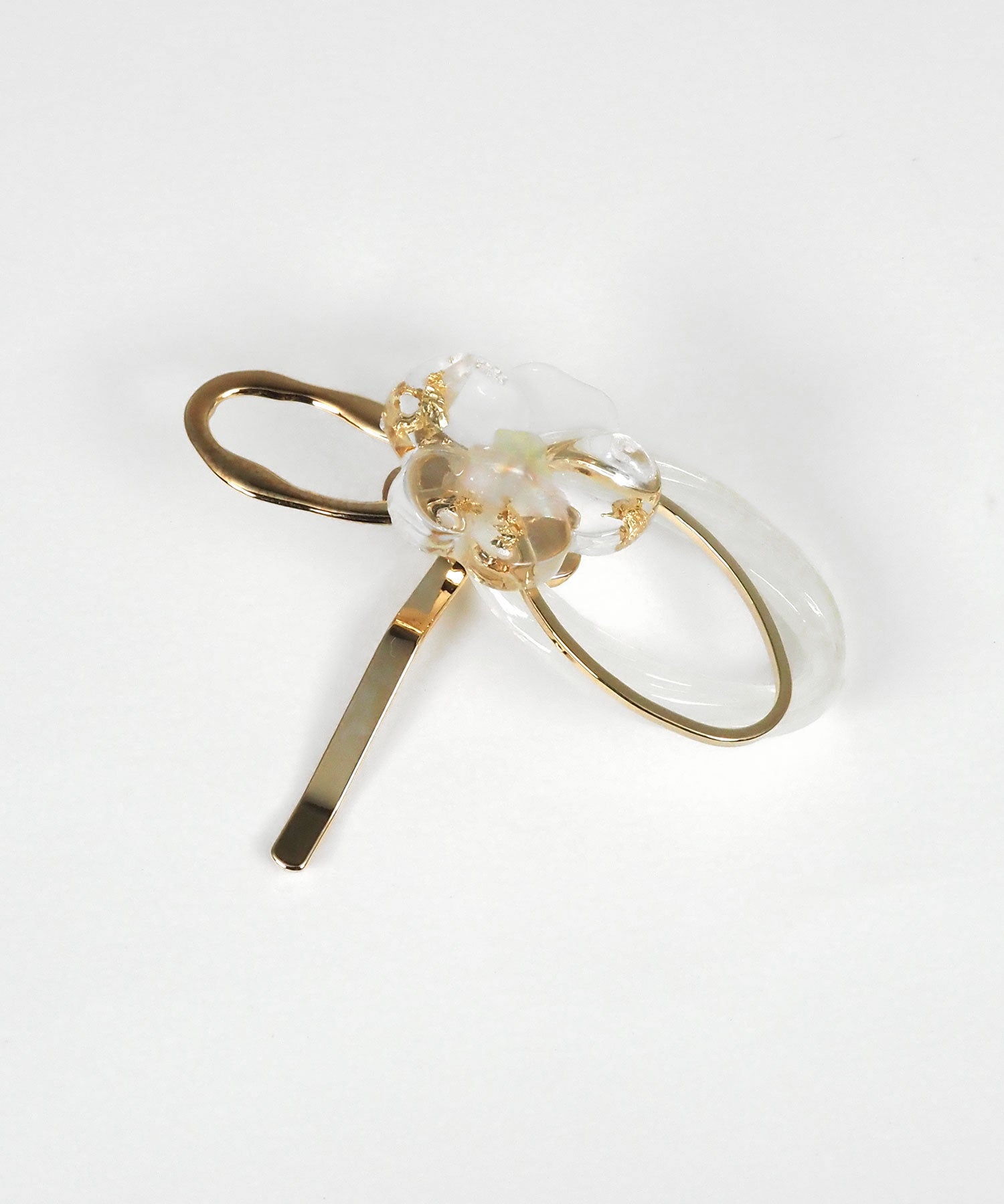 クリアフラワーニュアンスポニーフック