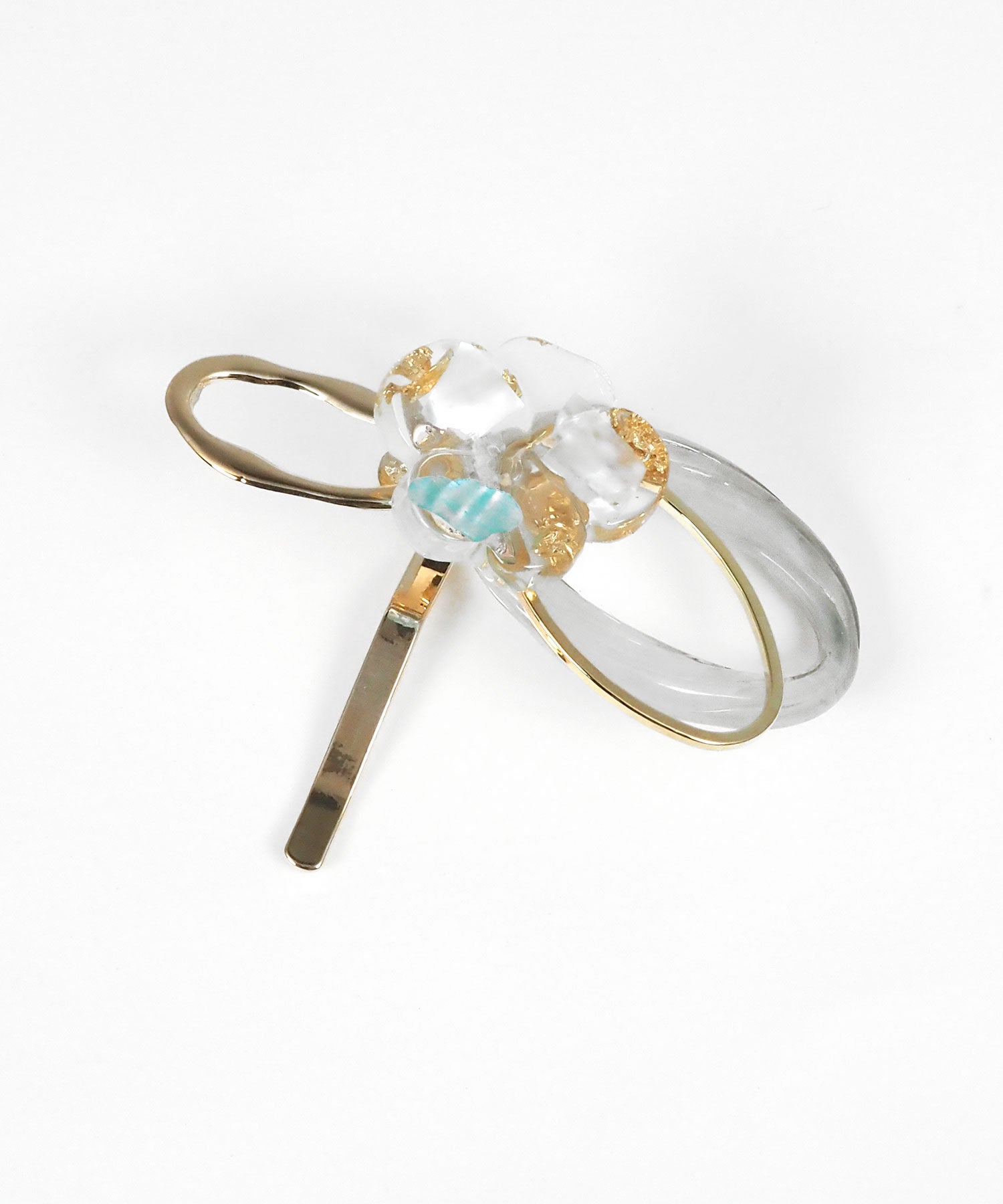 クリアフラワーニュアンスポニーフック