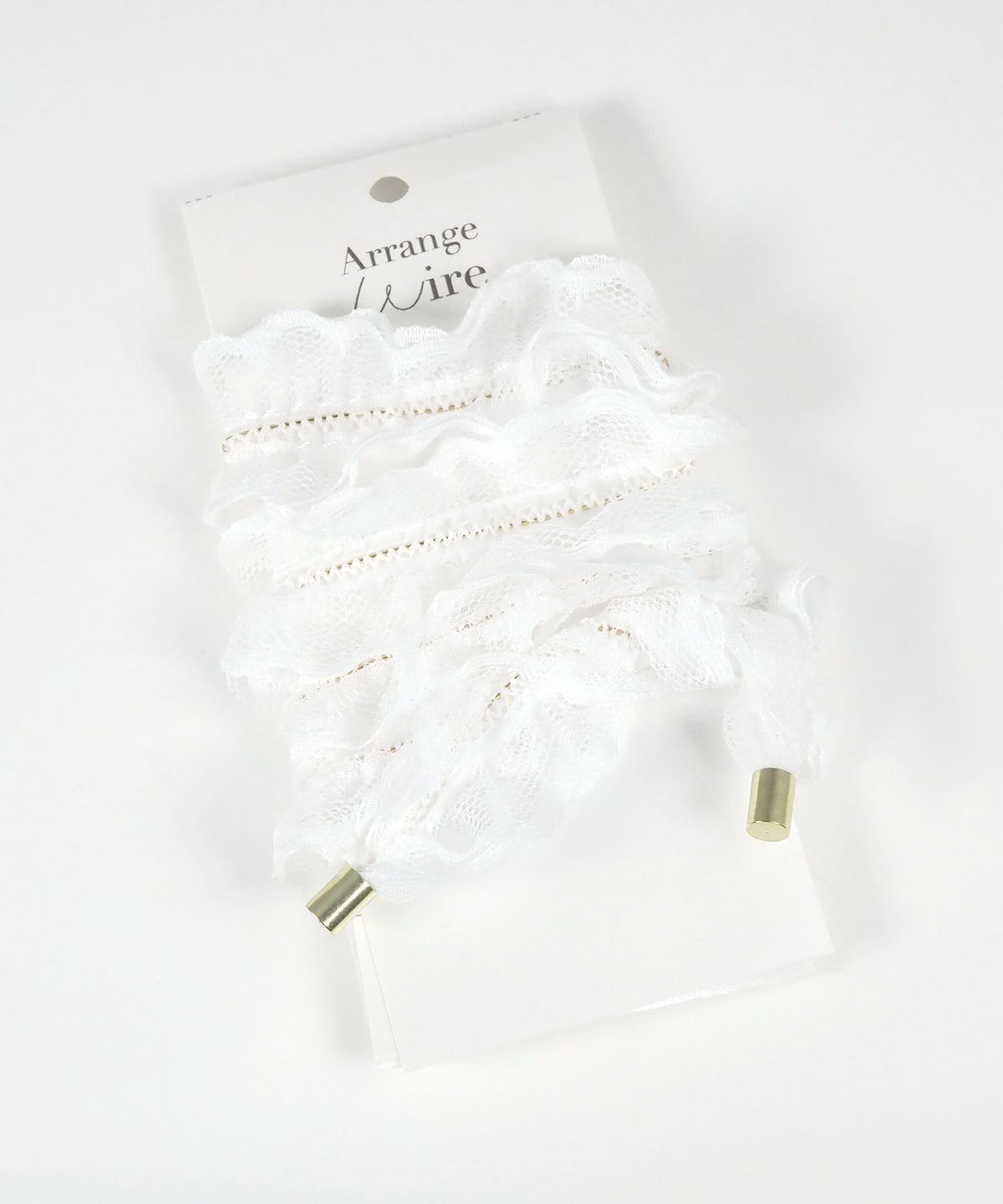 フリルレースワイヤーポニー