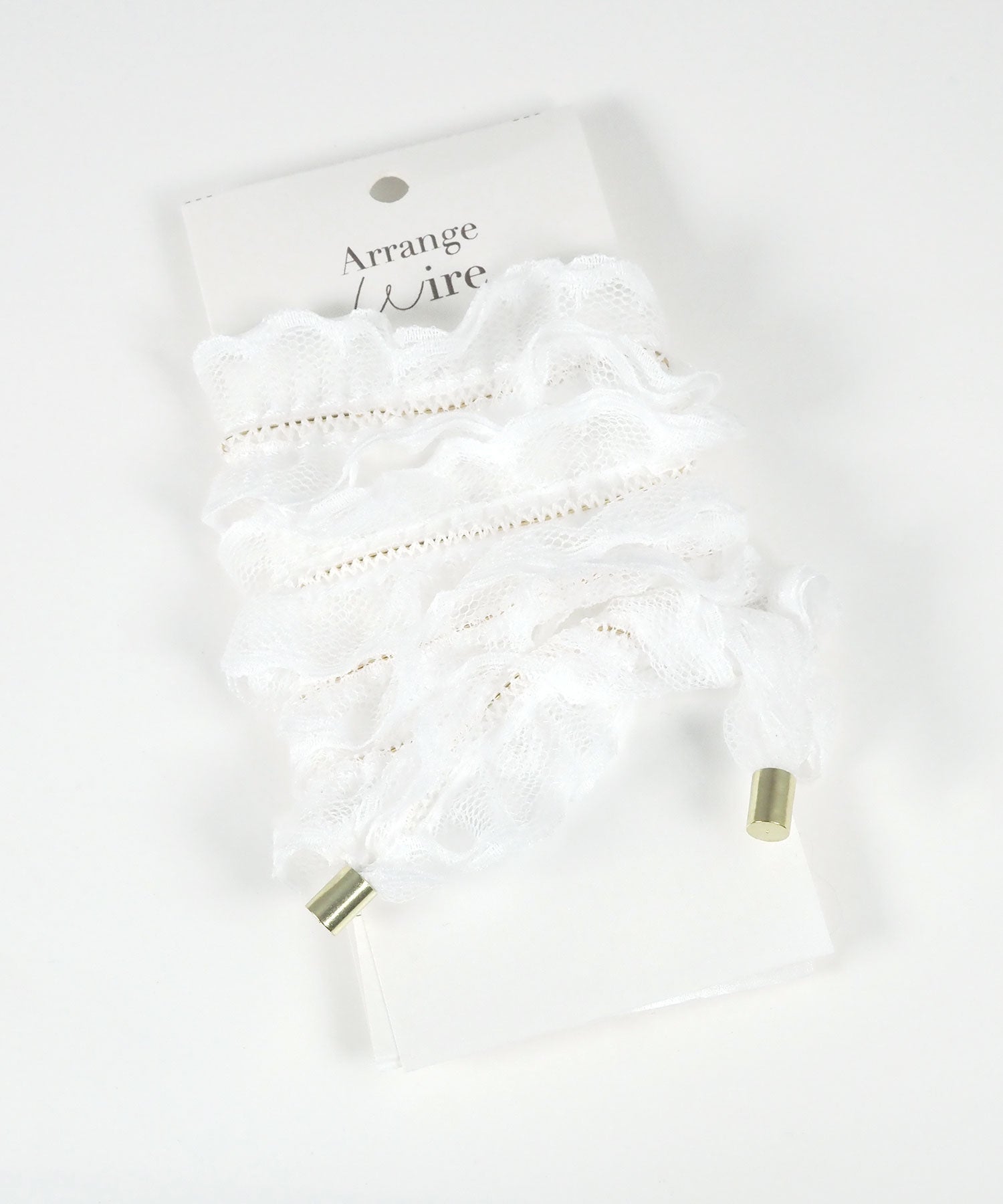 フリルレースワイヤーポニー