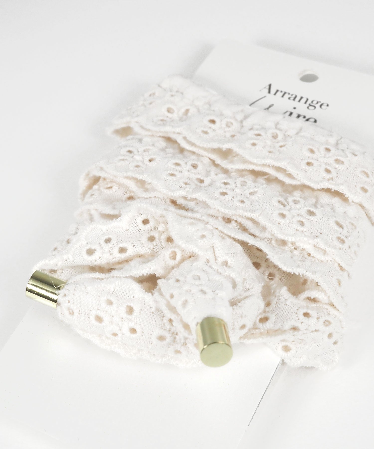 コットンレースワイヤーポニー