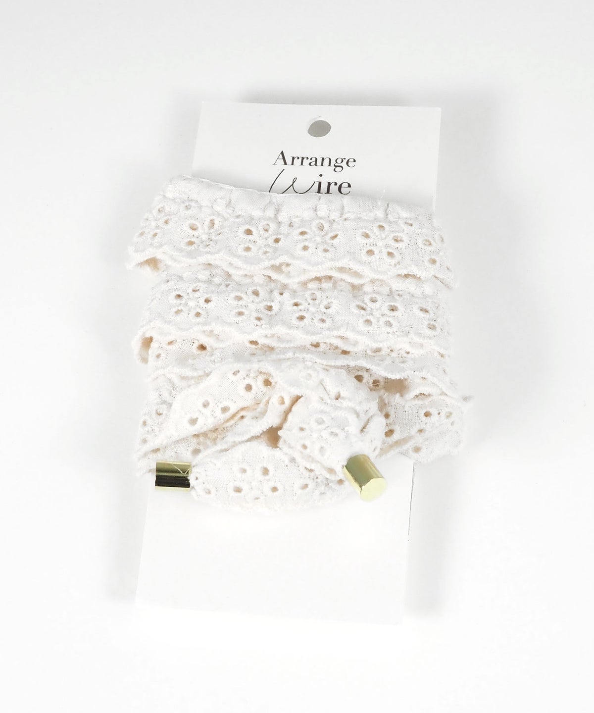 コットンレースワイヤーポニー