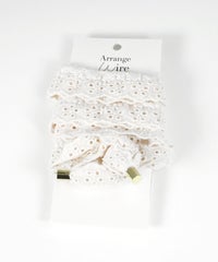 コットンレースワイヤーポニー