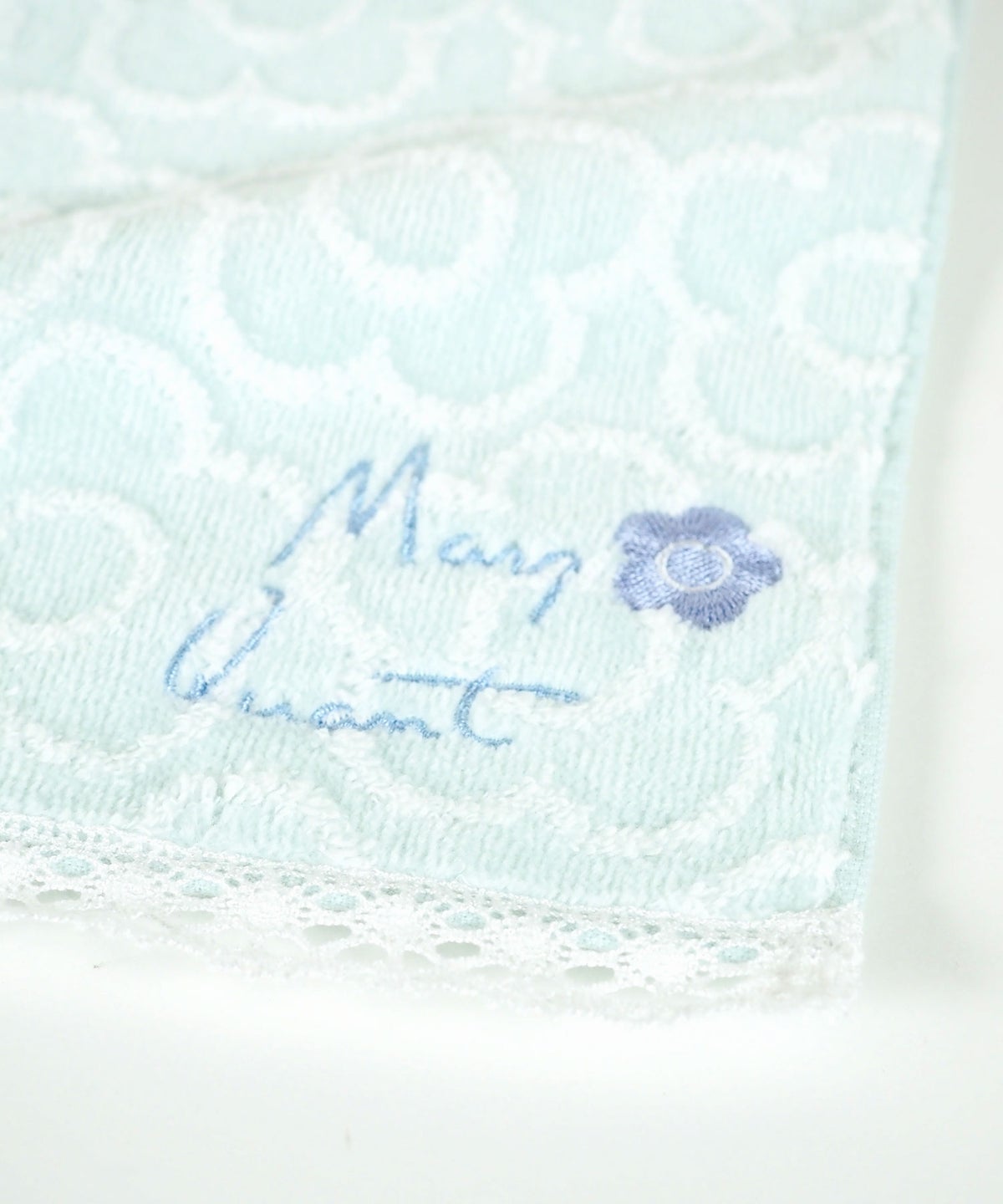 マリークワントレース付きタオルハンカチ