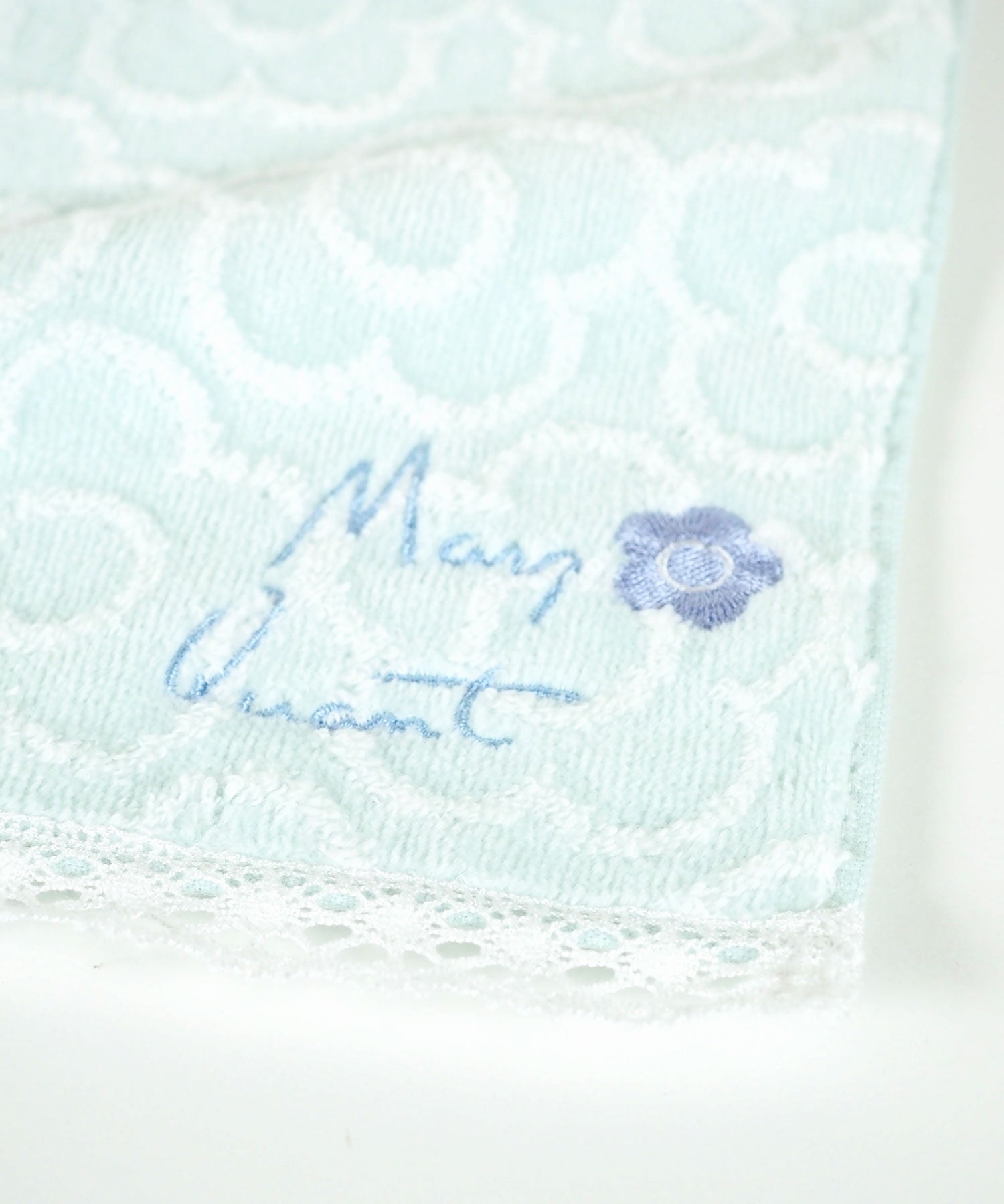 マリークワントレース付きタオルハンカチ