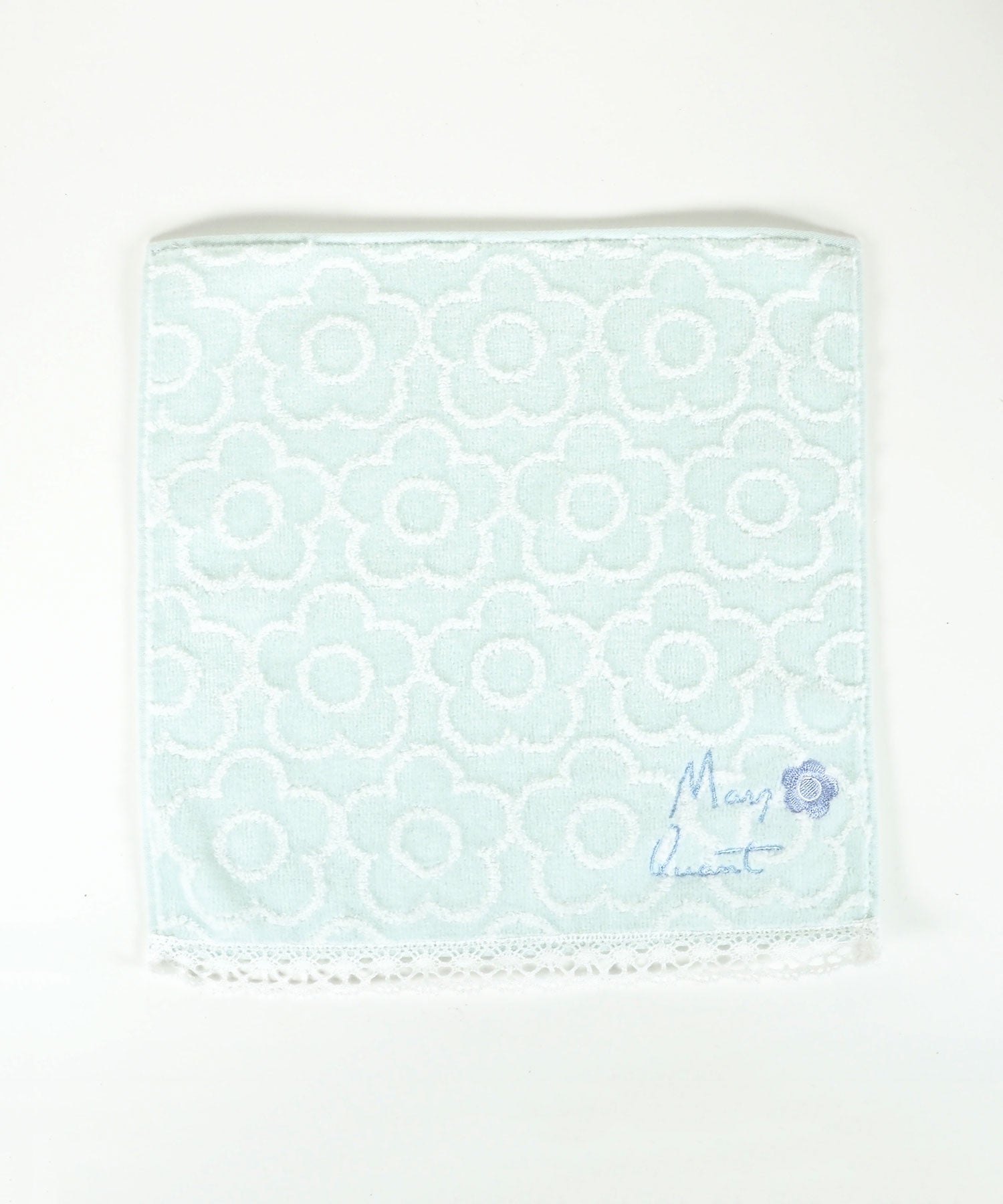 マリークワントレース付きタオルハンカチ