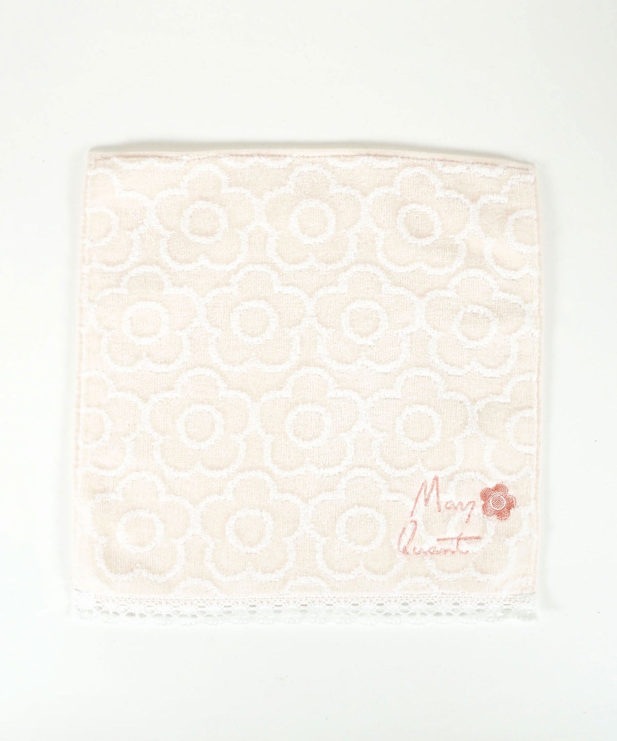 マリークワントレース付きタオルハンカチ