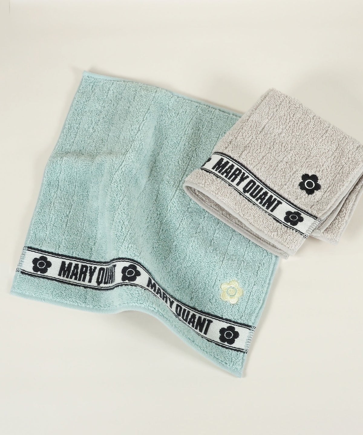 マリークワントストライプタオルハンカチ