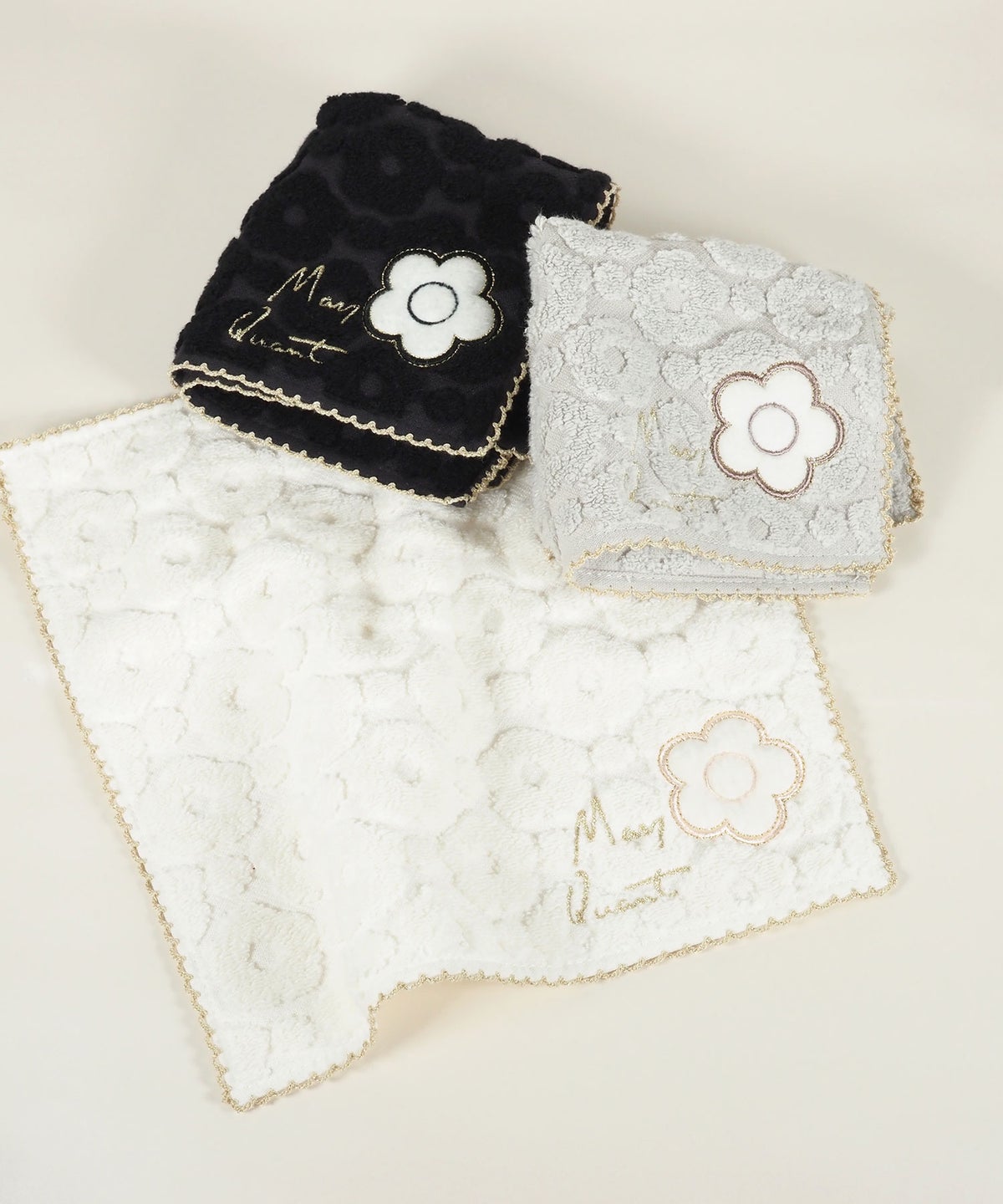 マリークワントピコレースタオルハンカチ