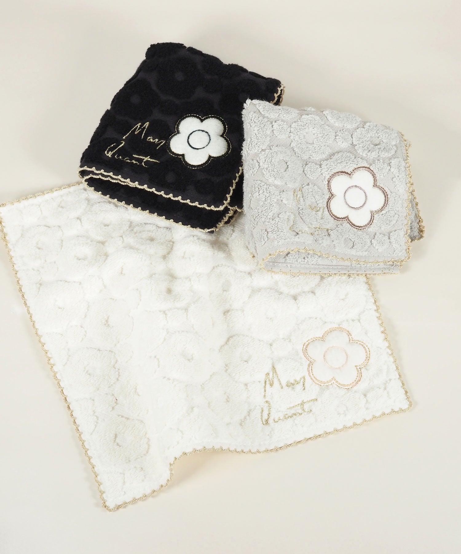 マリークワントピコレースタオルハンカチ