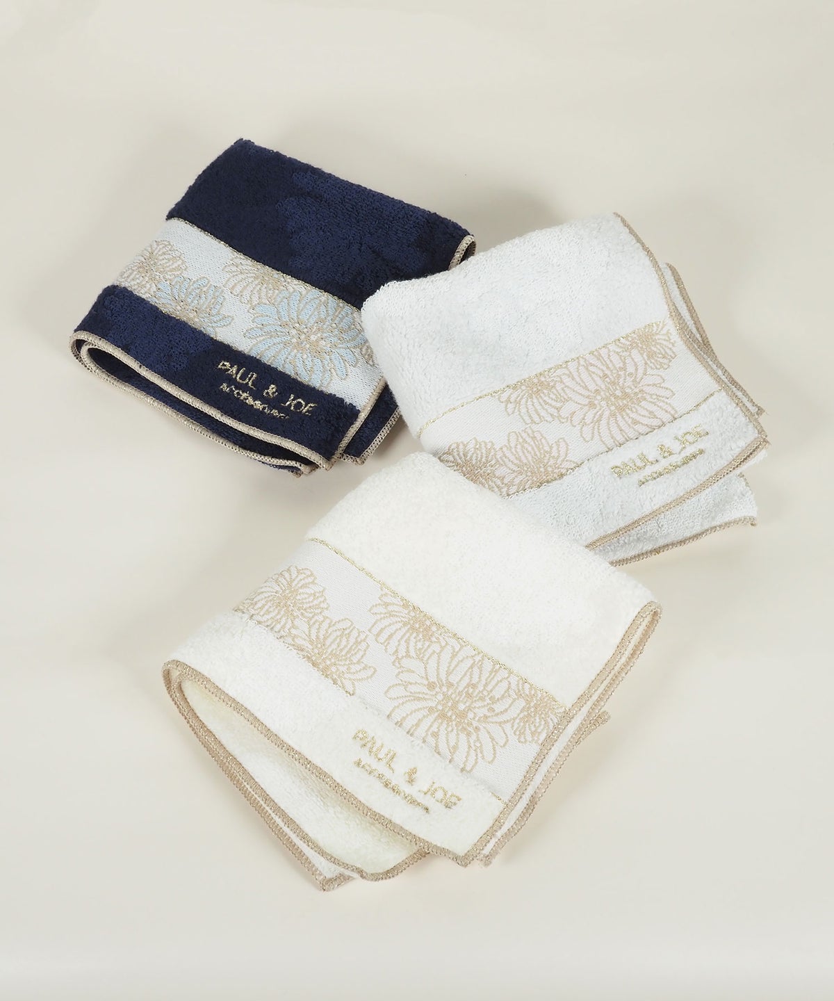 ポール＆ジョークリザンテーム織りタオルハンカチ