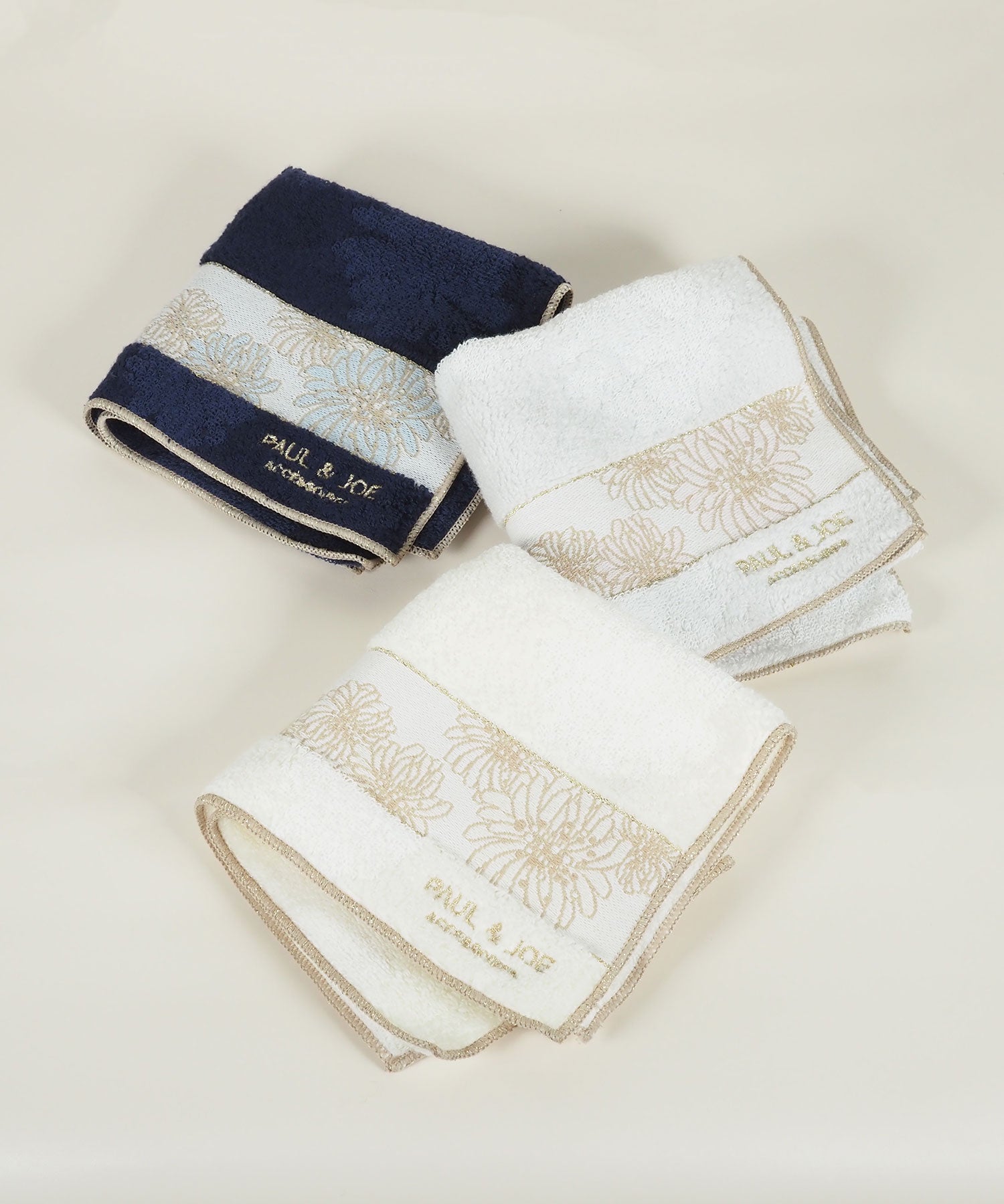 ポール＆ジョークリザンテーム織りタオルハンカチ