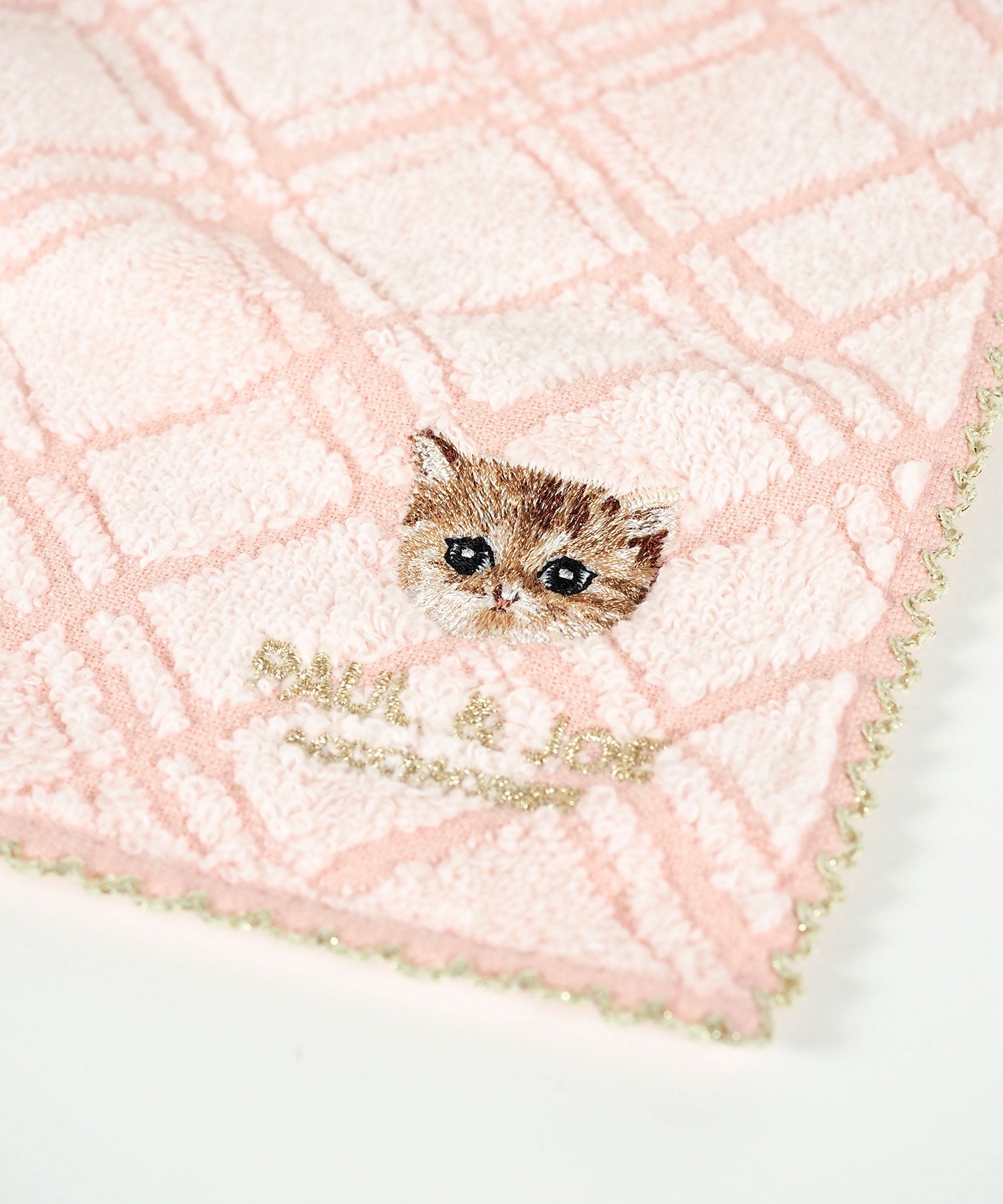 ポール＆ジョーヌネット刺繍タオルハンカチ