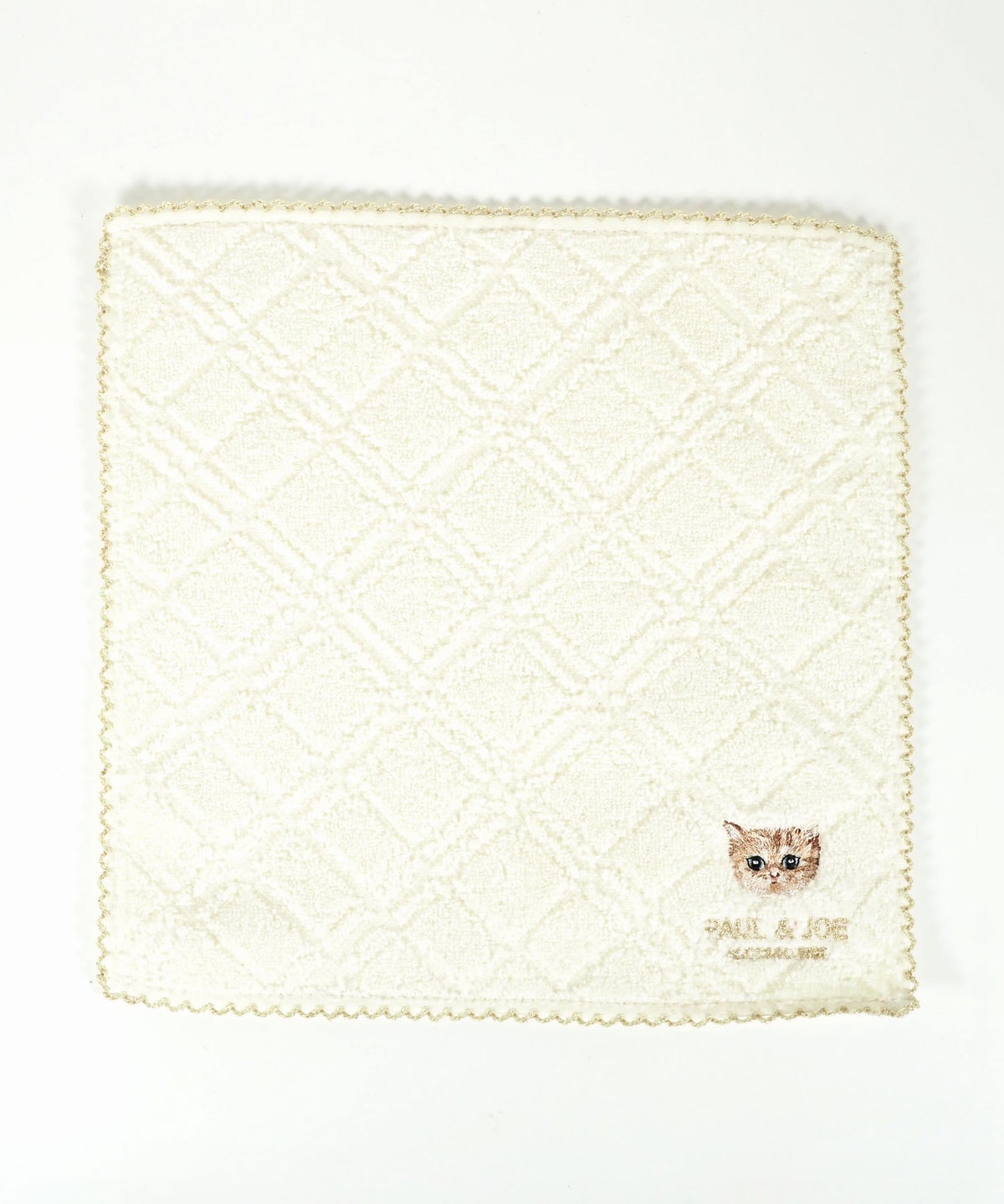 ポール＆ジョーヌネット刺繍タオルハンカチ