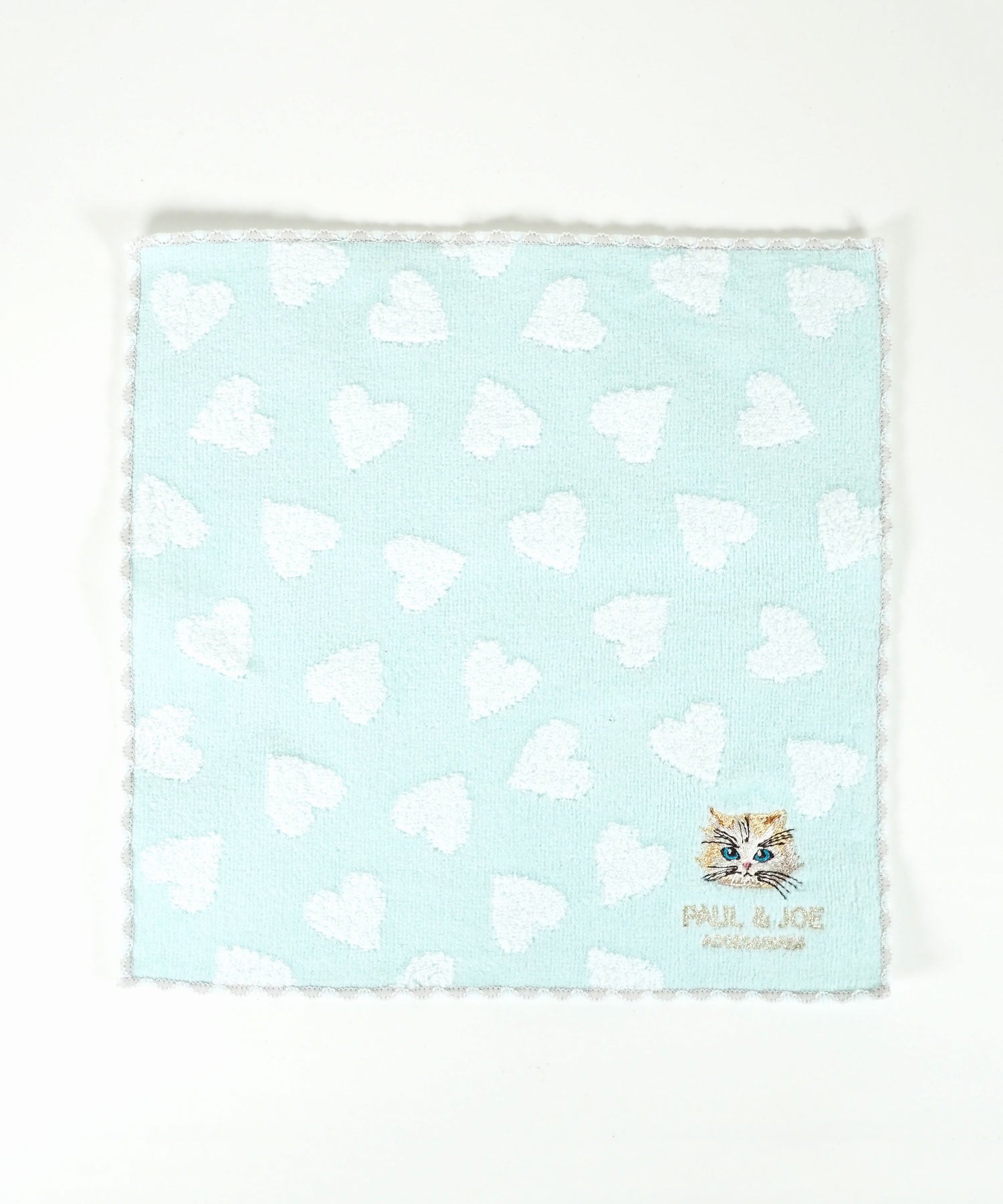 ポール＆ジョージプシー刺繍ハートタオルハンカチ