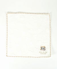 ポール＆ジョージプシー刺繍ハートタオルハンカチ