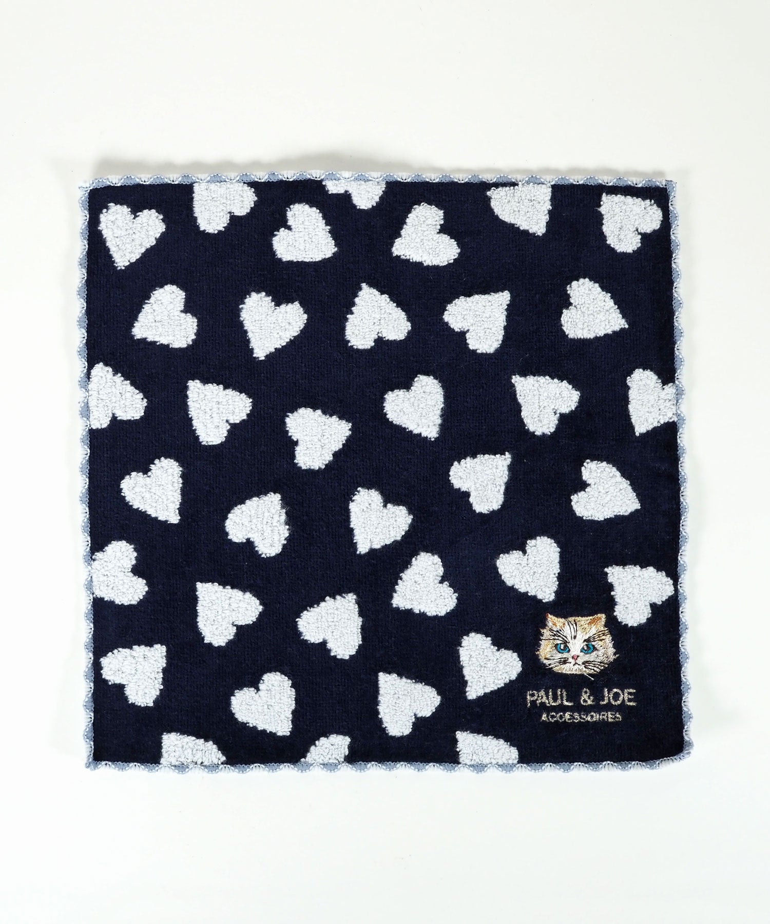 ポール＆ジョージプシー刺繍ハートタオルハンカチ