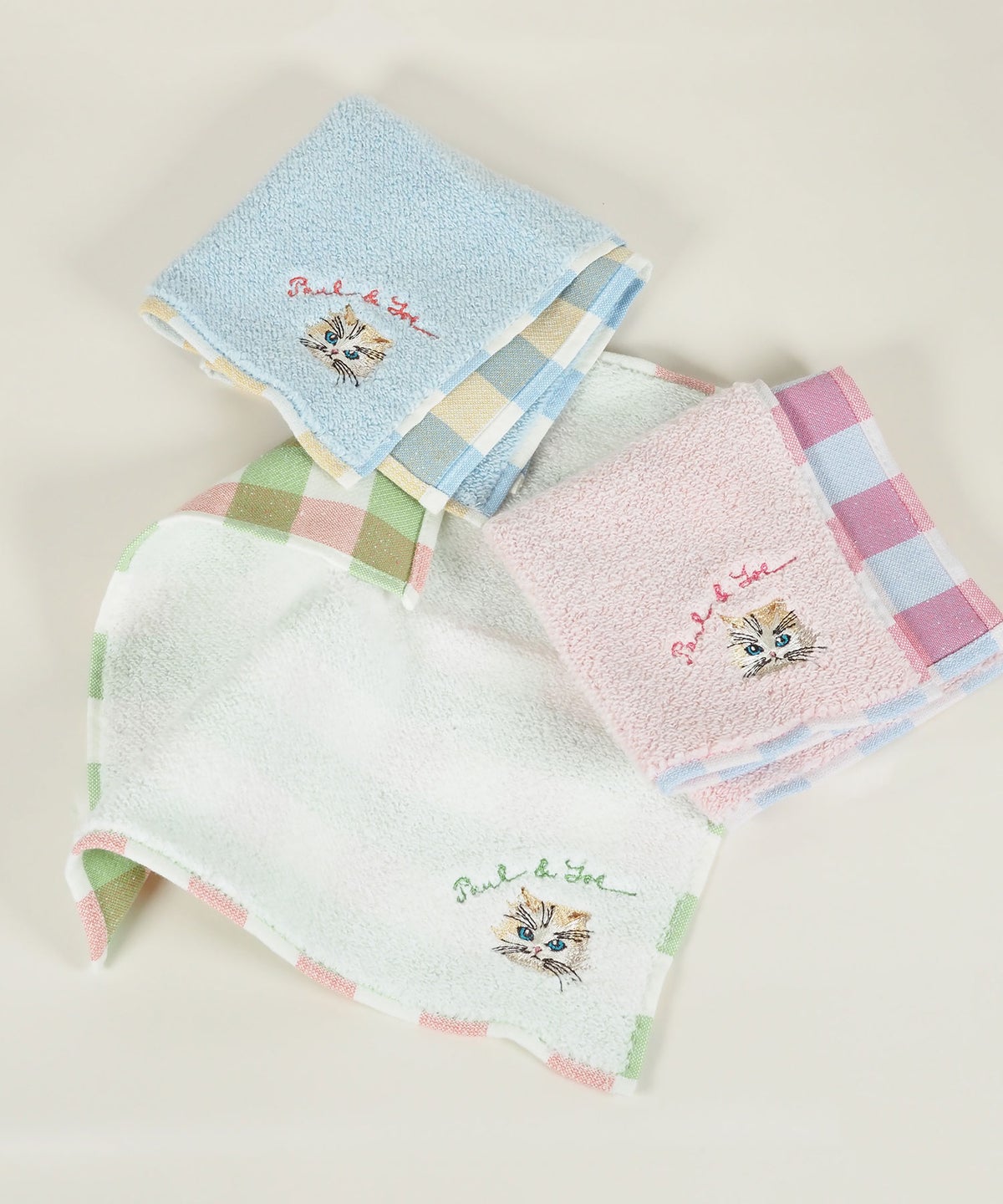  ポール＆ジョージプシー刺繍タオルハンカチ