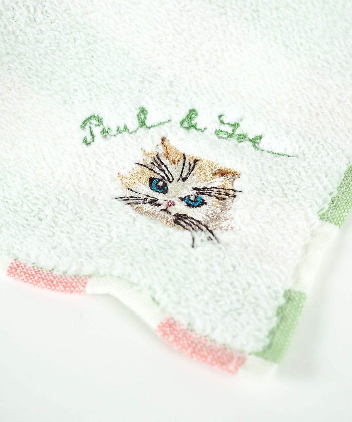  ポール＆ジョージプシー刺繍タオルハンカチ