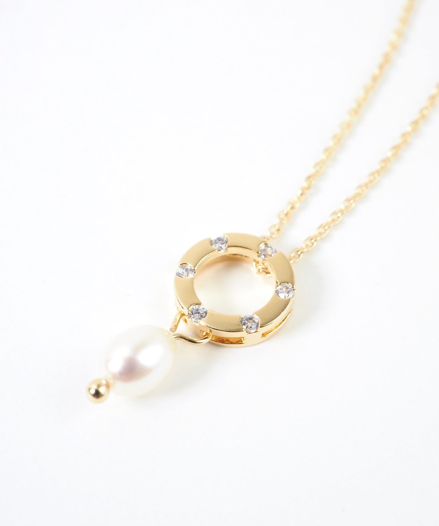 ギフトセット】淡水パールチタンポストピアス＆ネックレスセットBOX