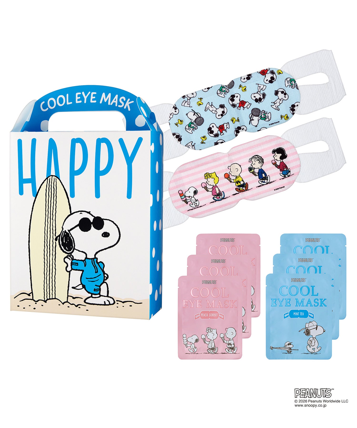 ピーナッツ クールアイマスクアソート 6P | 【公式】MUK ONLINE SHOP