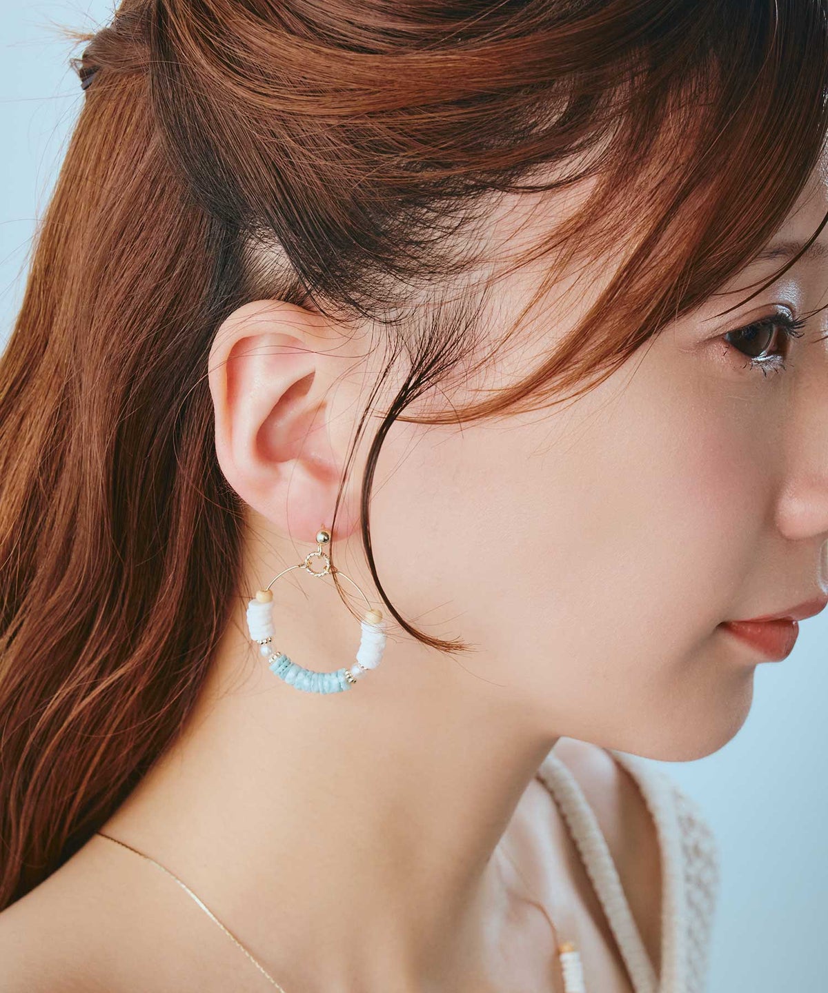 シェルビーズピアス