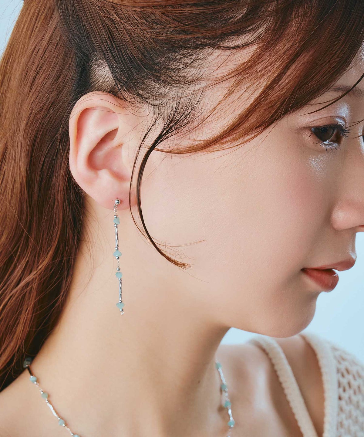 ステーションカットビーズピアス
