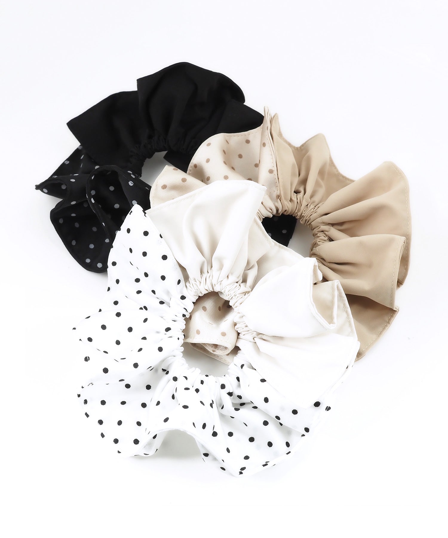 ドットレイヤード風ダブルスリットシュシュ | 【公式】MUK ONLINE SHOP