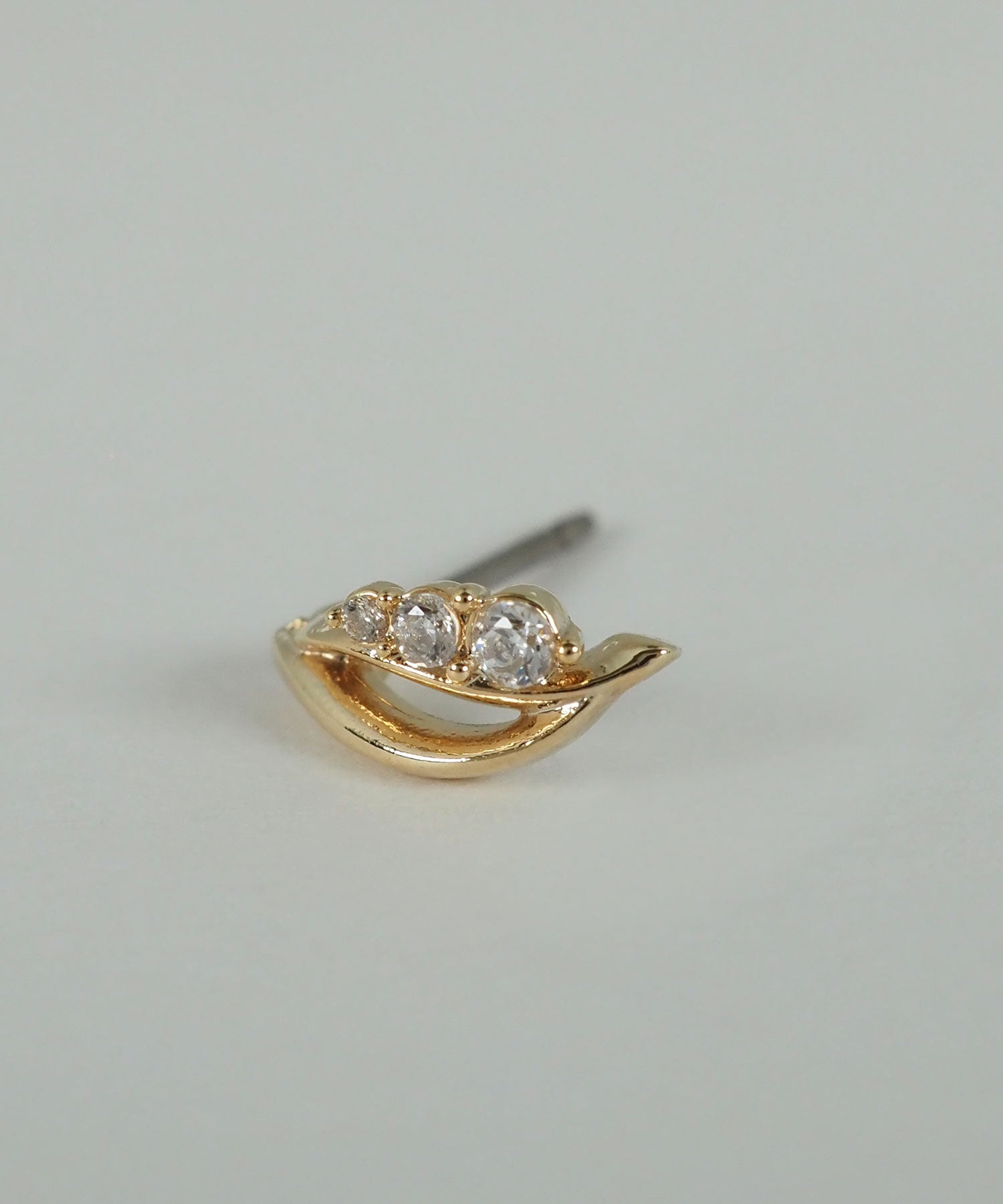 プリュムラインチタンポストピアス