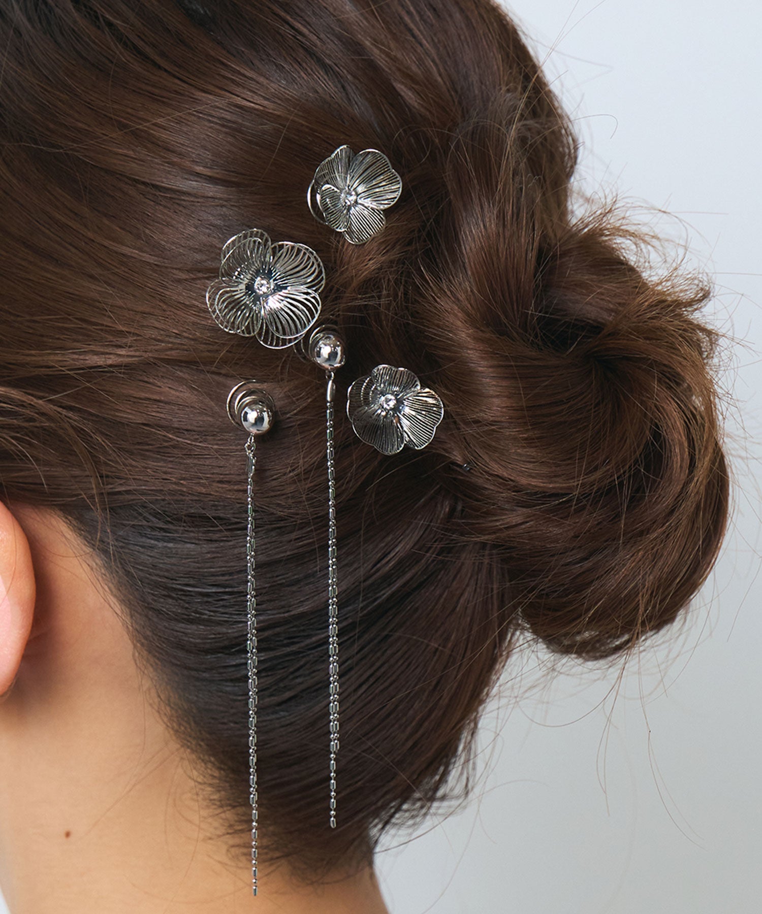 メタルフラワーチェーンヘアビジューセット | 【公式】MUK ONLINE SHOP