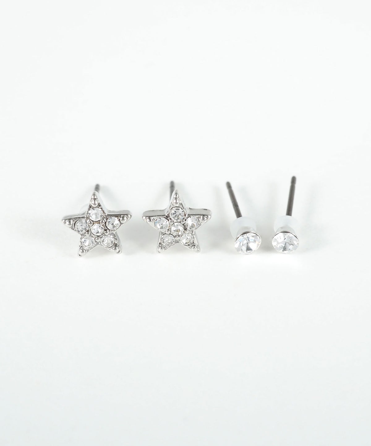 スタービジューピュアチタンポストセットピアス