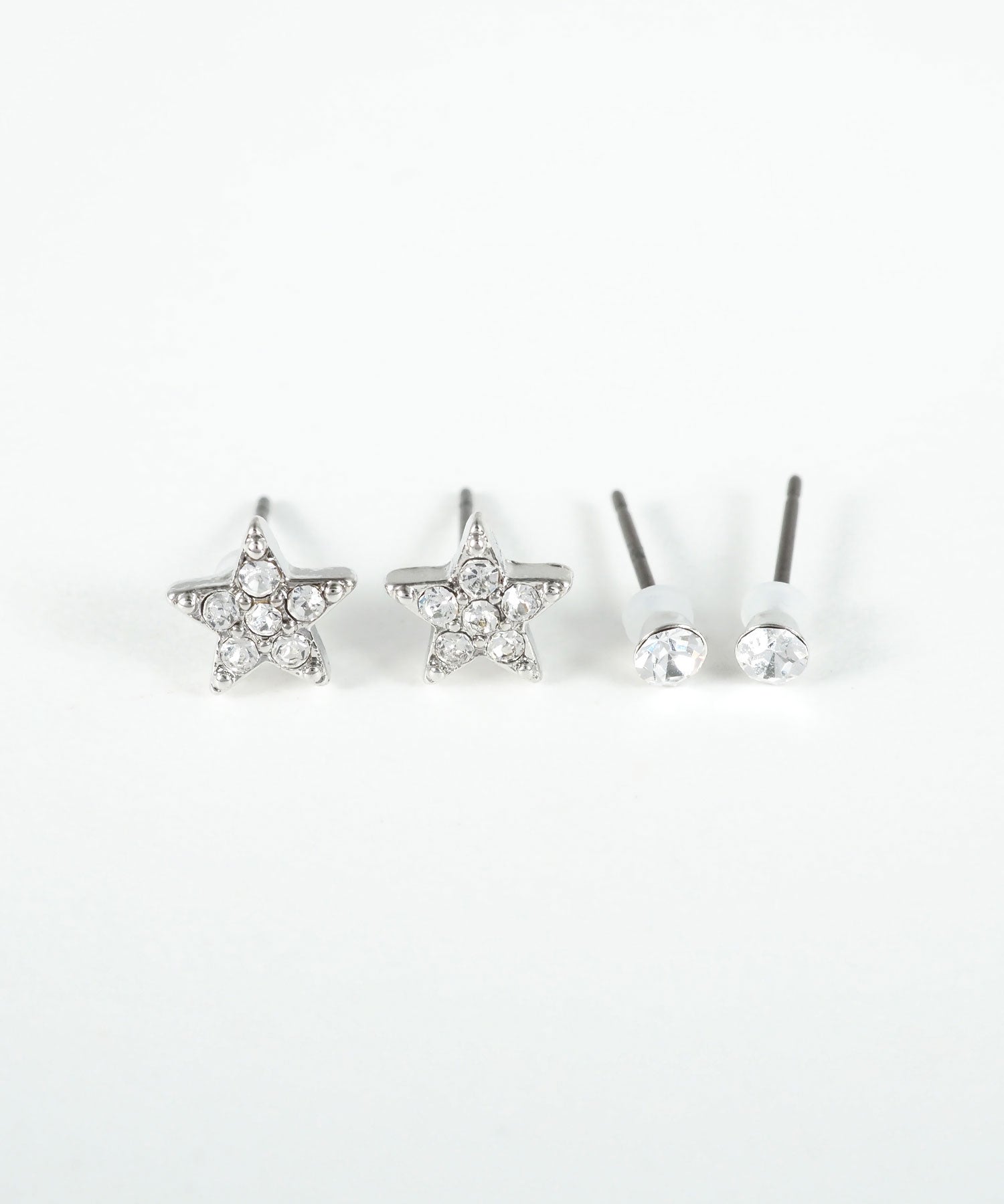 スタービジューピュアチタンポストセットピアス