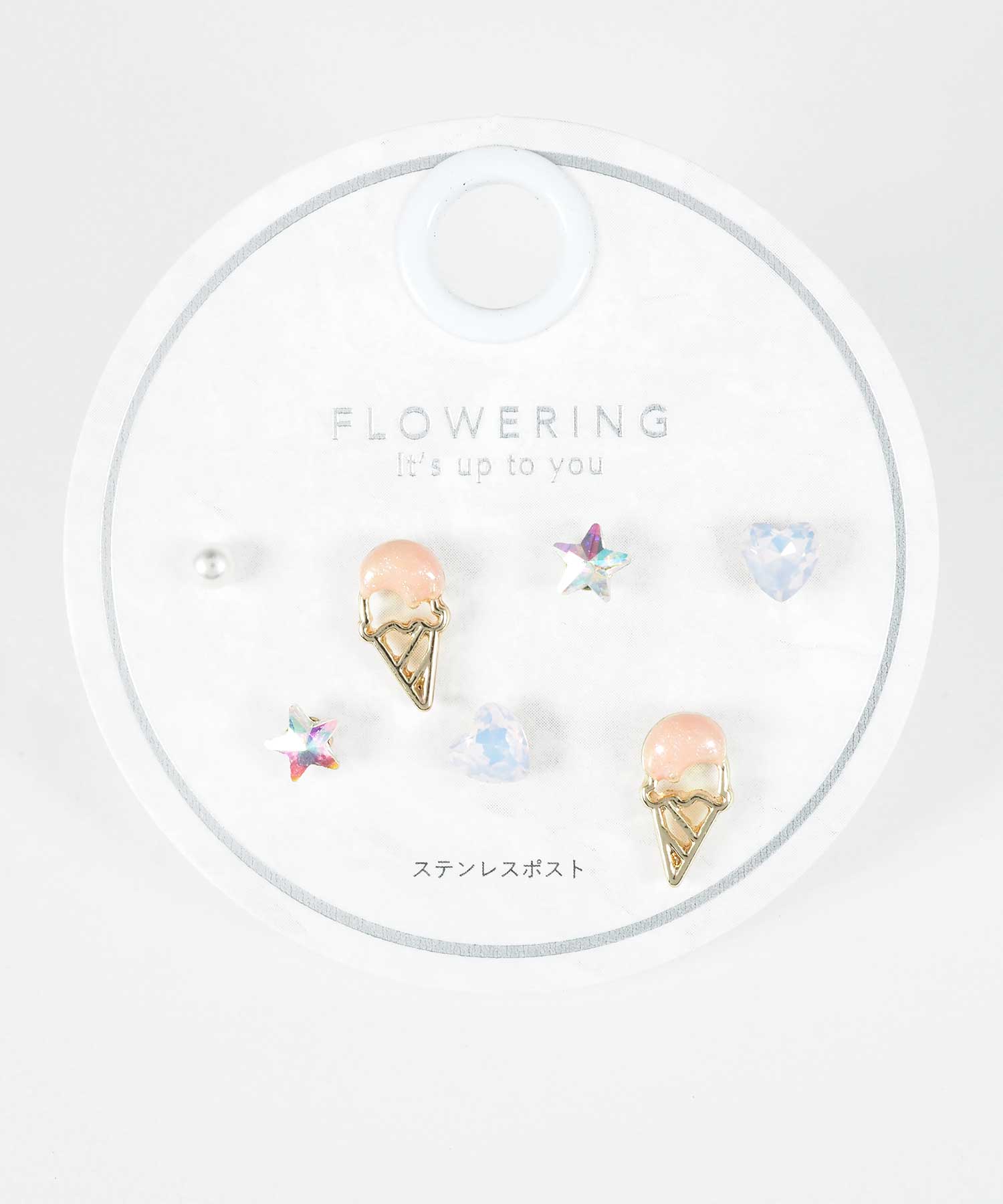 アイスステンレスポストセットピアス
