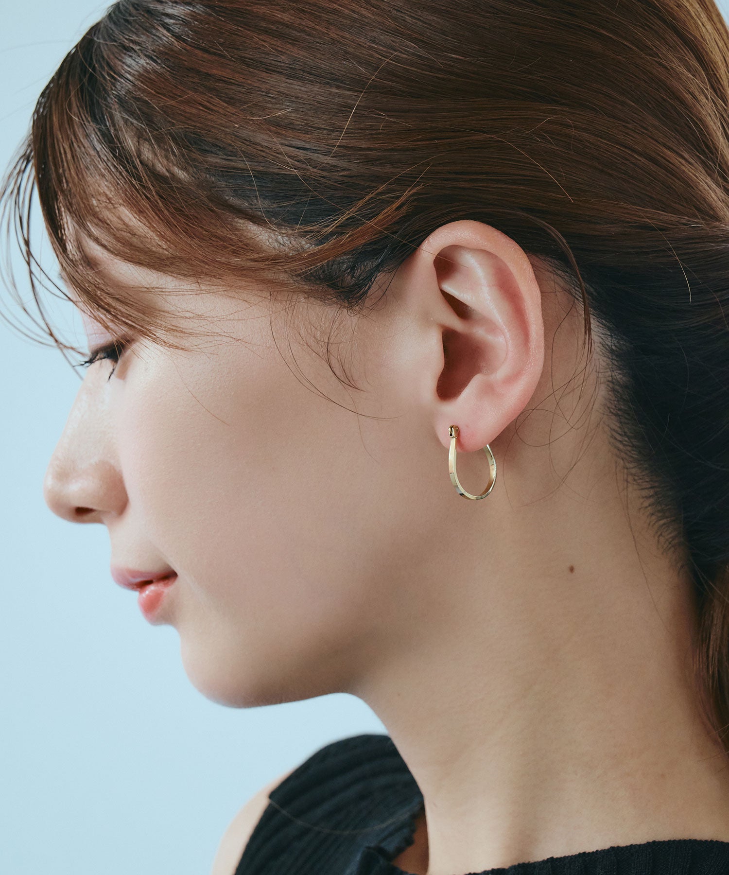 フラットドロップステンレスピアス【JUNO PREMIUM】