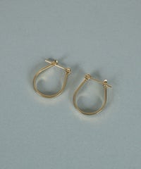フラットドロップステンレスピアス【JUNO PREMIUM】