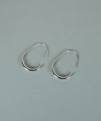 オーバルカーブステンレスフックピアス【JUNO PREMIUM】