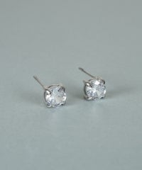 ラウンドビジューステンレスピアス【JUNO PREMIUM】