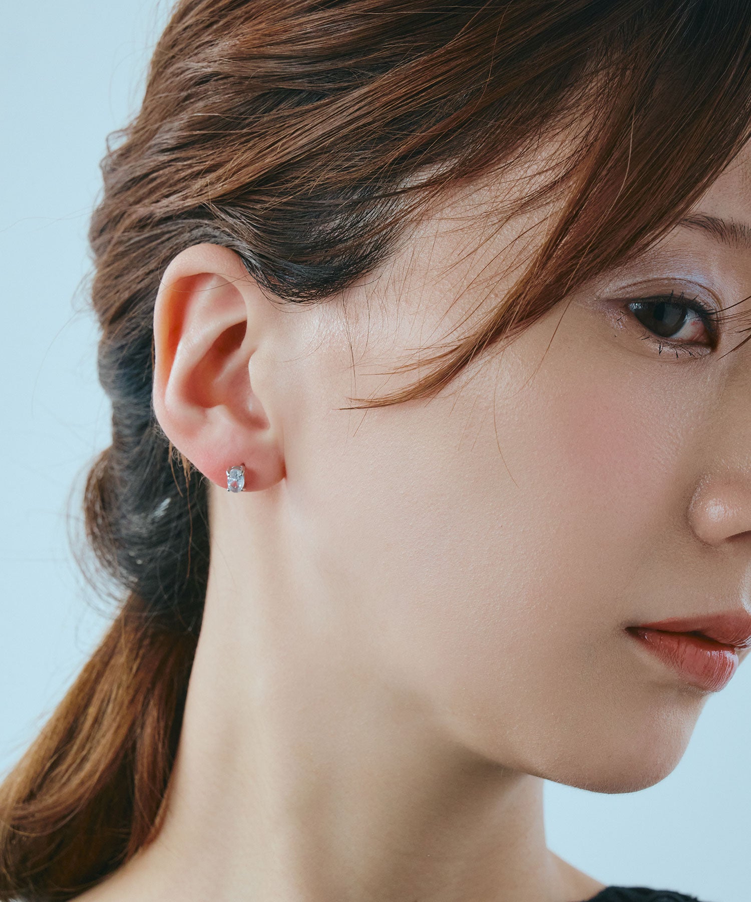 オーバルビジューステンレスピアス【JUNO PREMIUM】 | 【公式】MUK