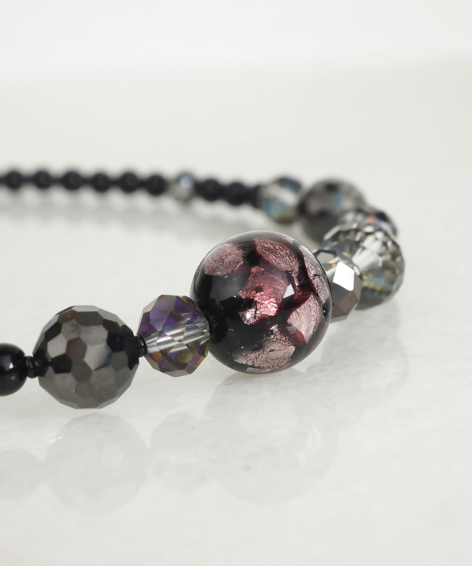 teiさま専用】ブラックビーズ ネックレス ブラックビーズネックレス