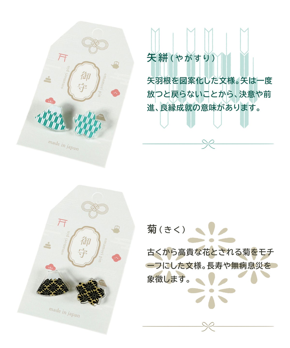 御守りピンバッジ