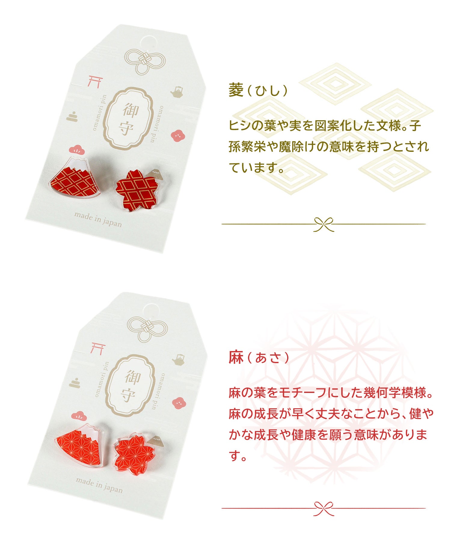 御守りピンバッジ